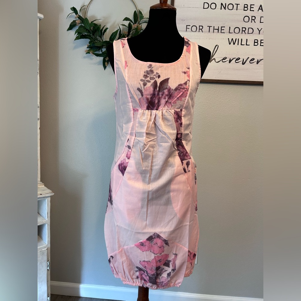 Misslook Floral Pink Sleeveless Dress size s